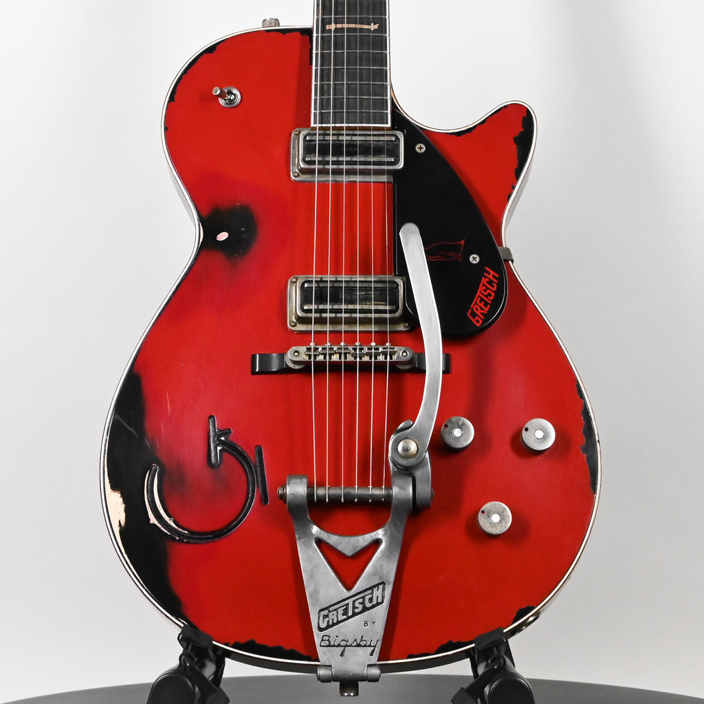 Gretsch Custom Shop USA Masterbuilt Chad Henrichsen 1955 Penguin Heavy Relic- Firebird Red over Black 2025 (UC25113955)