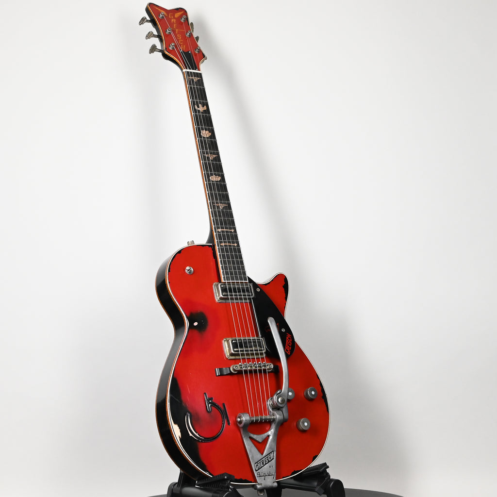 Gretsch Custom Shop USA Masterbuilt Chad Henrichsen 1955 Penguin Heavy Relic- Firebird Red over Black 2025 (UC25113955)