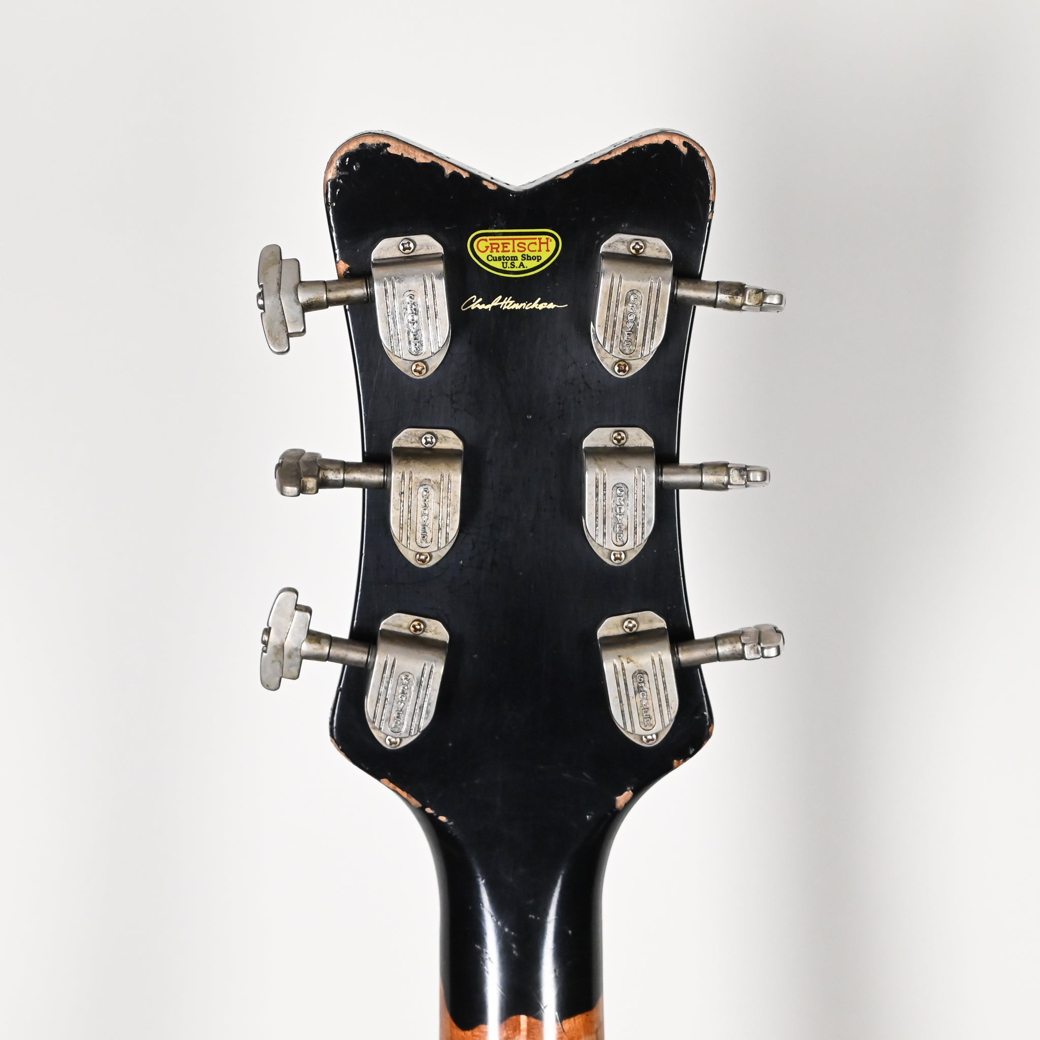 Gretsch Custom Shop USA Masterbuilt Chad Henrichsen 1955 Penguin Heavy Relic- Firebird Red over Black 2025 (UC25113955)
