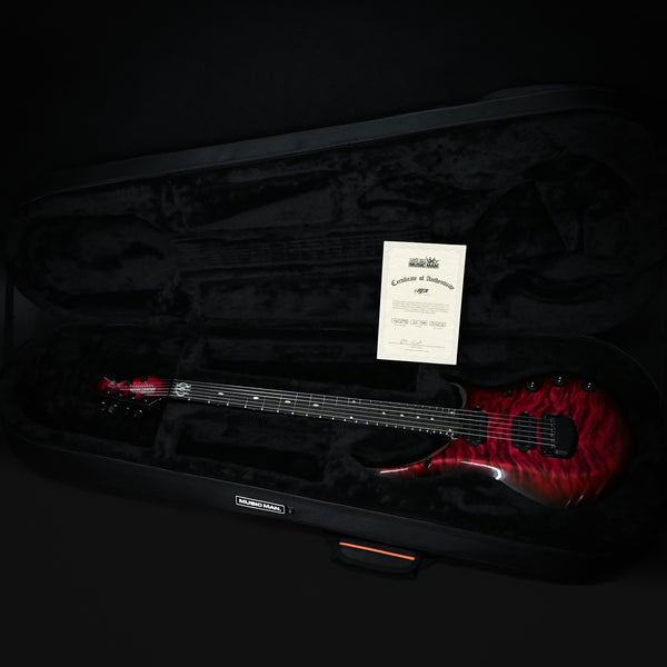 Ernie Ball Music Man Ball Family Reserve Majesty 6-String w/ Quilt Maple Top (60/100)- Red Nebula (M018992)