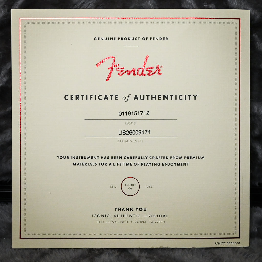 Fender American Ultra II Stratocaster HSS w/ Ebony Fingerboard- Ultraburst 2026 (US26009174)