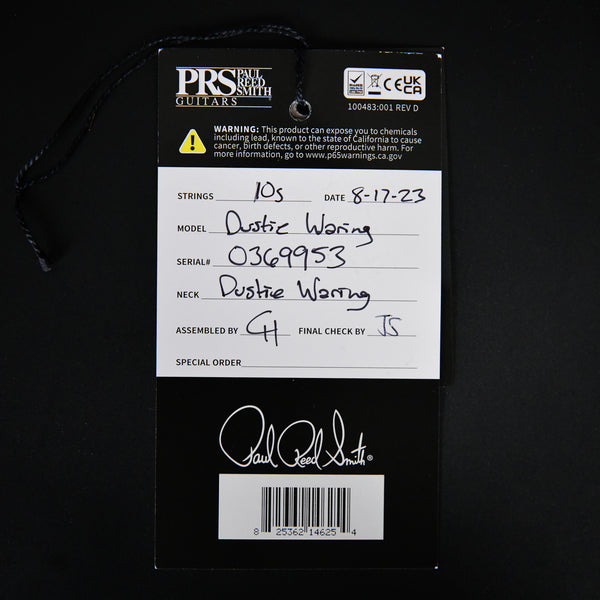 PRS DW CE 24 Hardtail Dustie Waring Limited Edition Jade Smokeburst 2023 (0369953)