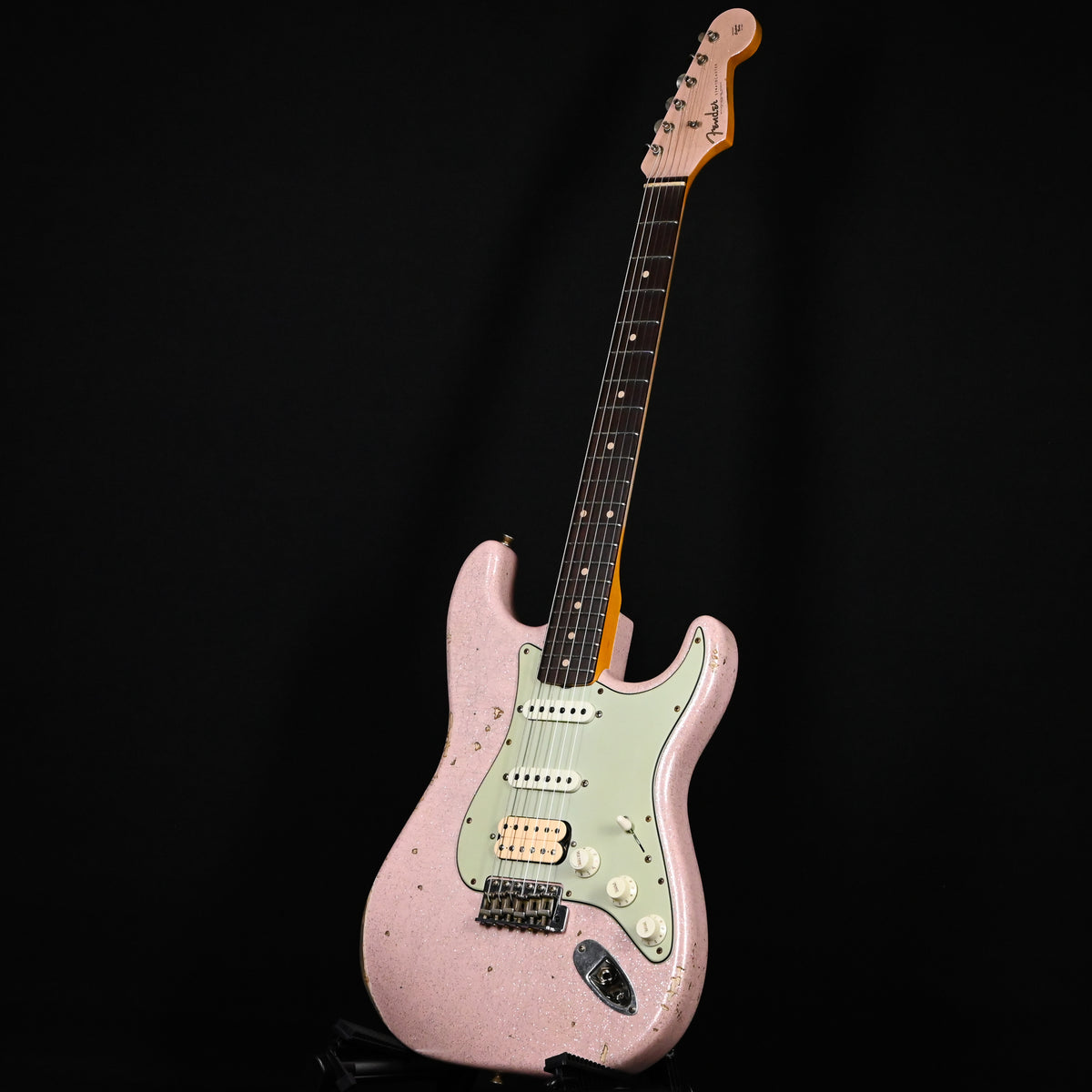 Fender Custom Shop '62 Stratocaster HSS w/ Painted Headcap, Relic- Shell Pink Sparkle 2026 (R150304)