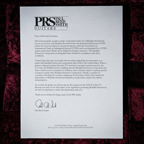 PRS Private Stock #11800 Custom 24 w/ Brazilian Rosewood- Sub Zero Glow 2025 (0407526)