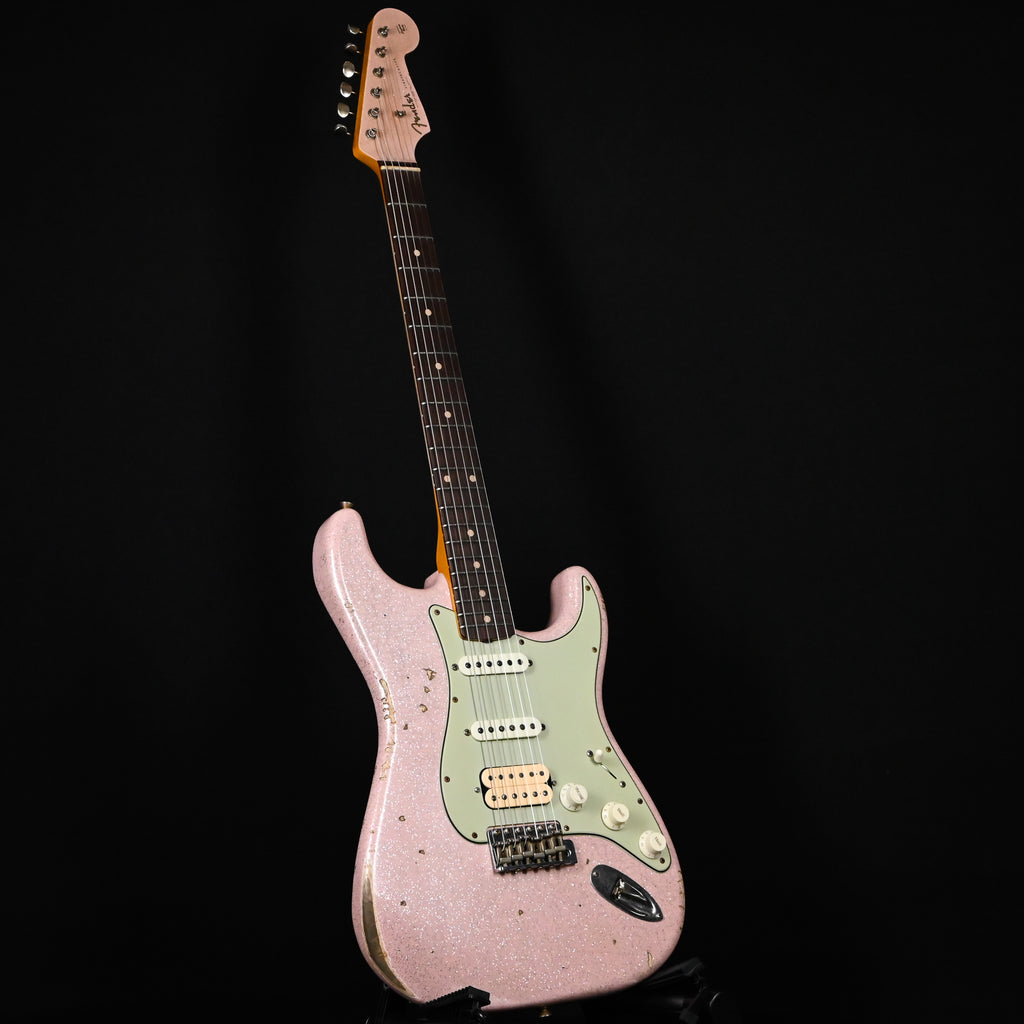 Fender Custom Shop '62 Stratocaster HSS w/ Painted Headcap, Relic- Shell Pink Sparkle 2026 (R150304)