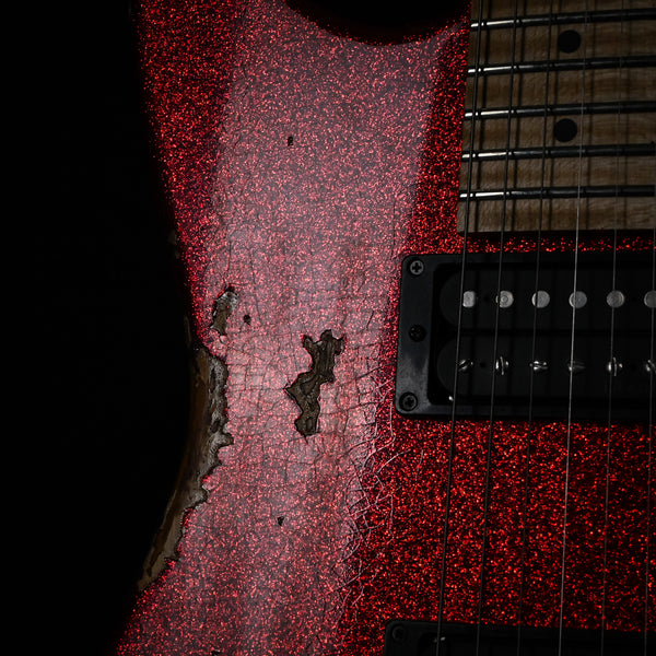 Jackson Custom Shop USA Special Edition San Dimas Nitro Tour Relic- Red Sparkle Mojo 2025 (XN19211)