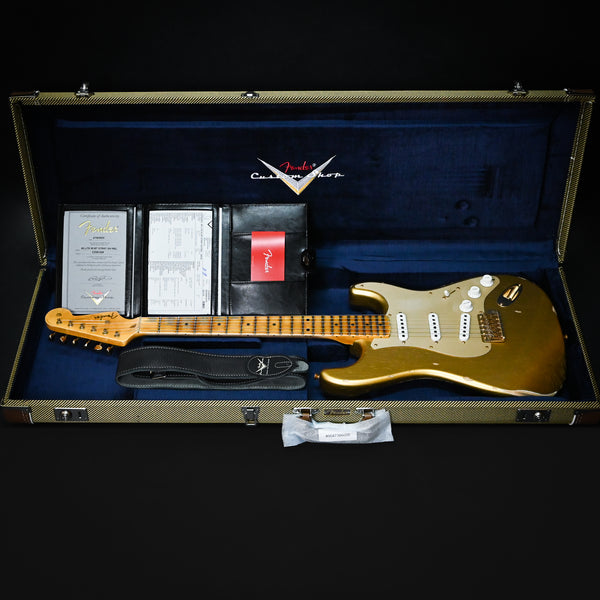 Fender Custom Shop Limited Edition '55 Bone Tone Stratocaster w/ Gold Hardware Relic- Aged HLE Gold 2025 (CZ581296)