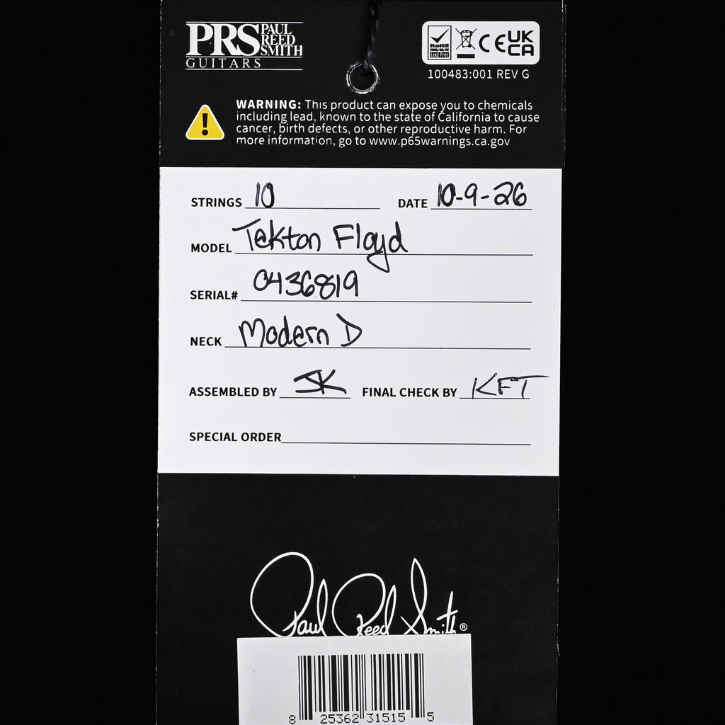 PRS Tekton Floyd Electric Guitar- Hot Pink 2026 (0436819)