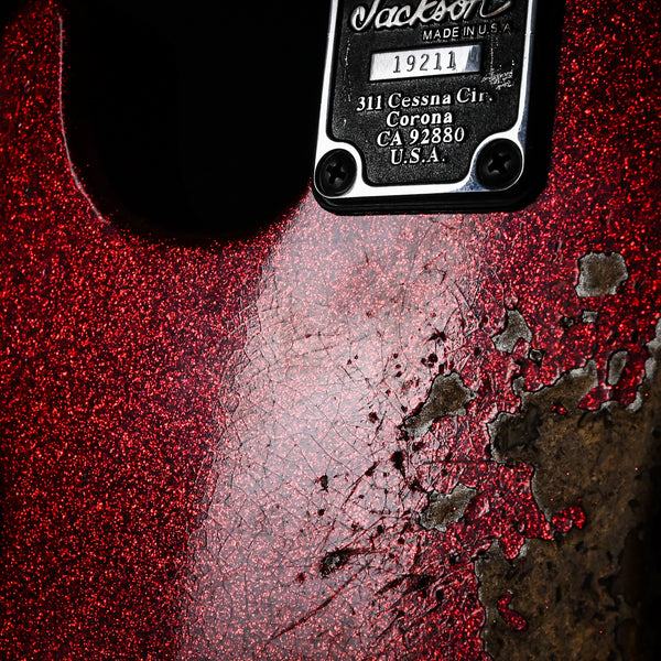 Jackson Custom Shop USA Special Edition San Dimas Nitro Tour Relic- Red Sparkle Mojo 2025 (XN19211)