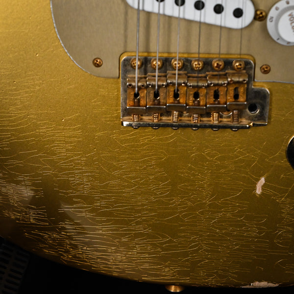 Fender Custom Shop Limited Edition '55 Bone Tone Stratocaster w/ Gold Hardware Relic- Aged HLE Gold 2025 (CZ581296)