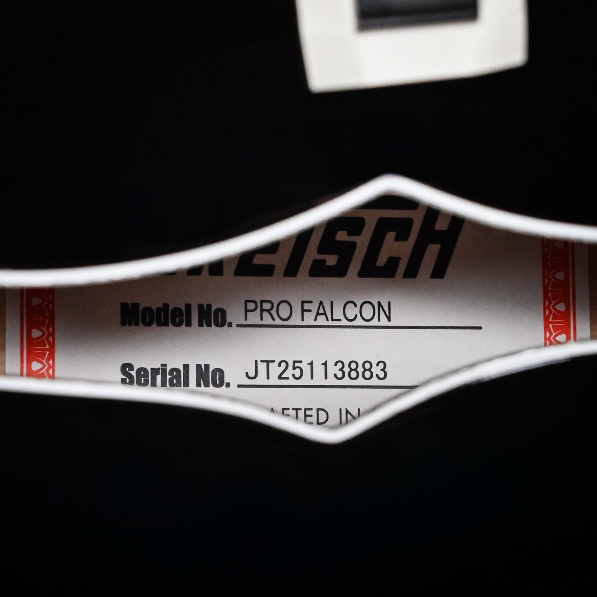 Gretsch Falcon Hollow Body w/ String-Thru Bigsby- Black (JT25113883)