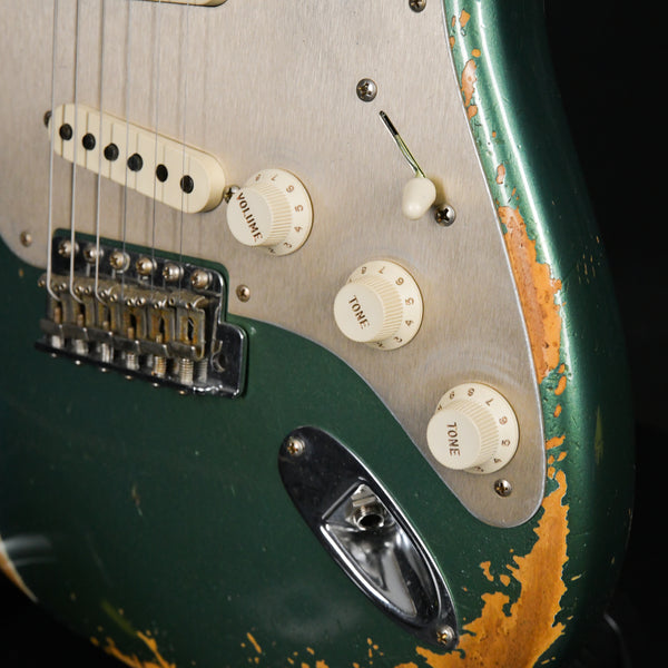 Fender Custom Shop Limited 1959 / 59 Strat Heavy Relic Aged Sherwood Green Metallic 2023 (CZ568422)