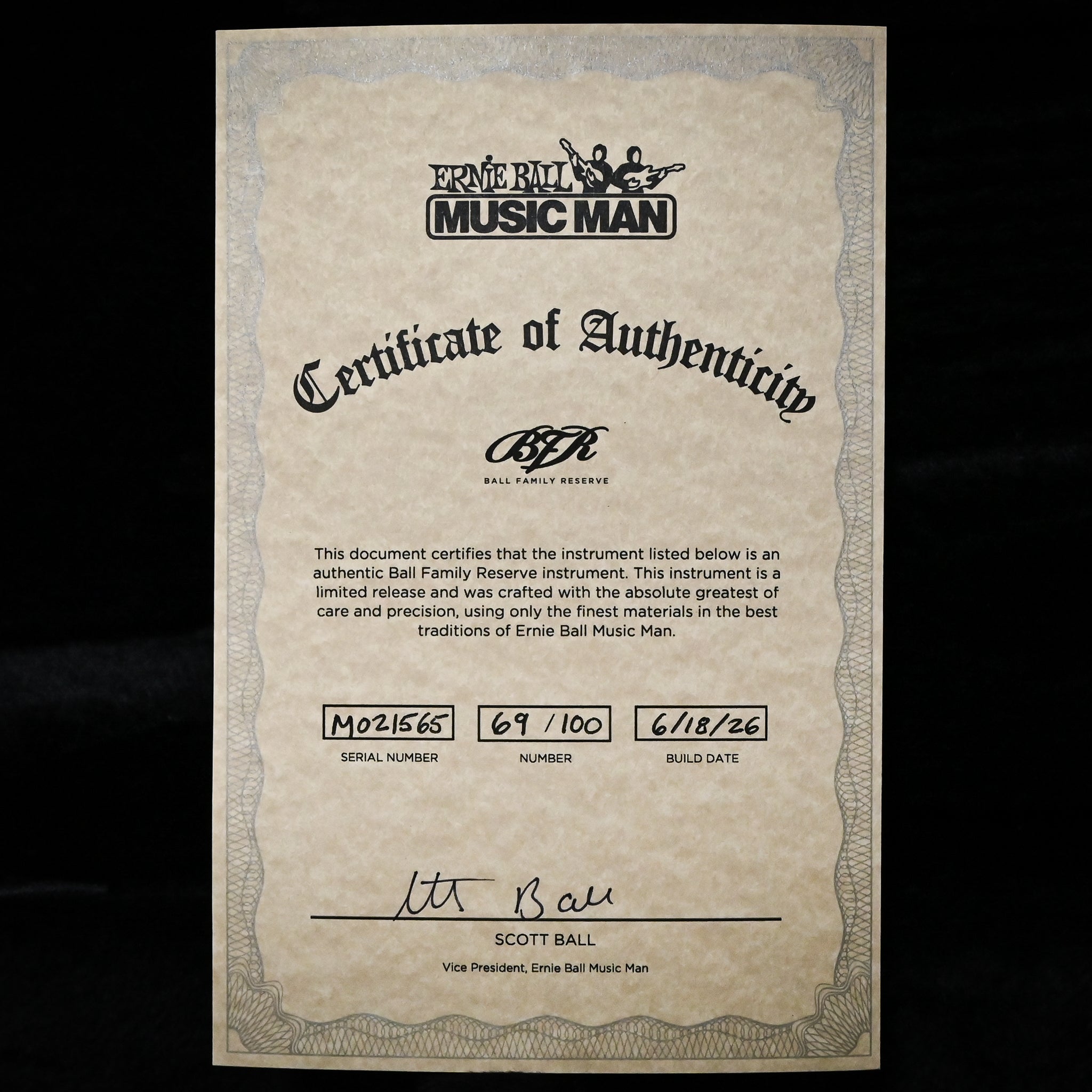Ernie Ball Music Man BFR John Petrucci Majesty 6-String (No. 69 of 100)- Malachite 2026 (M021565)