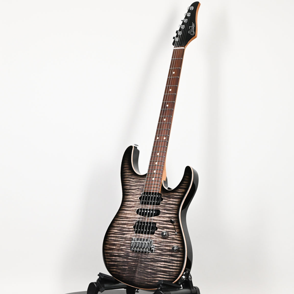 Suhr Modern Plus Electric Guitar- Faded Trans Charcoal Burst 2026 (93569)