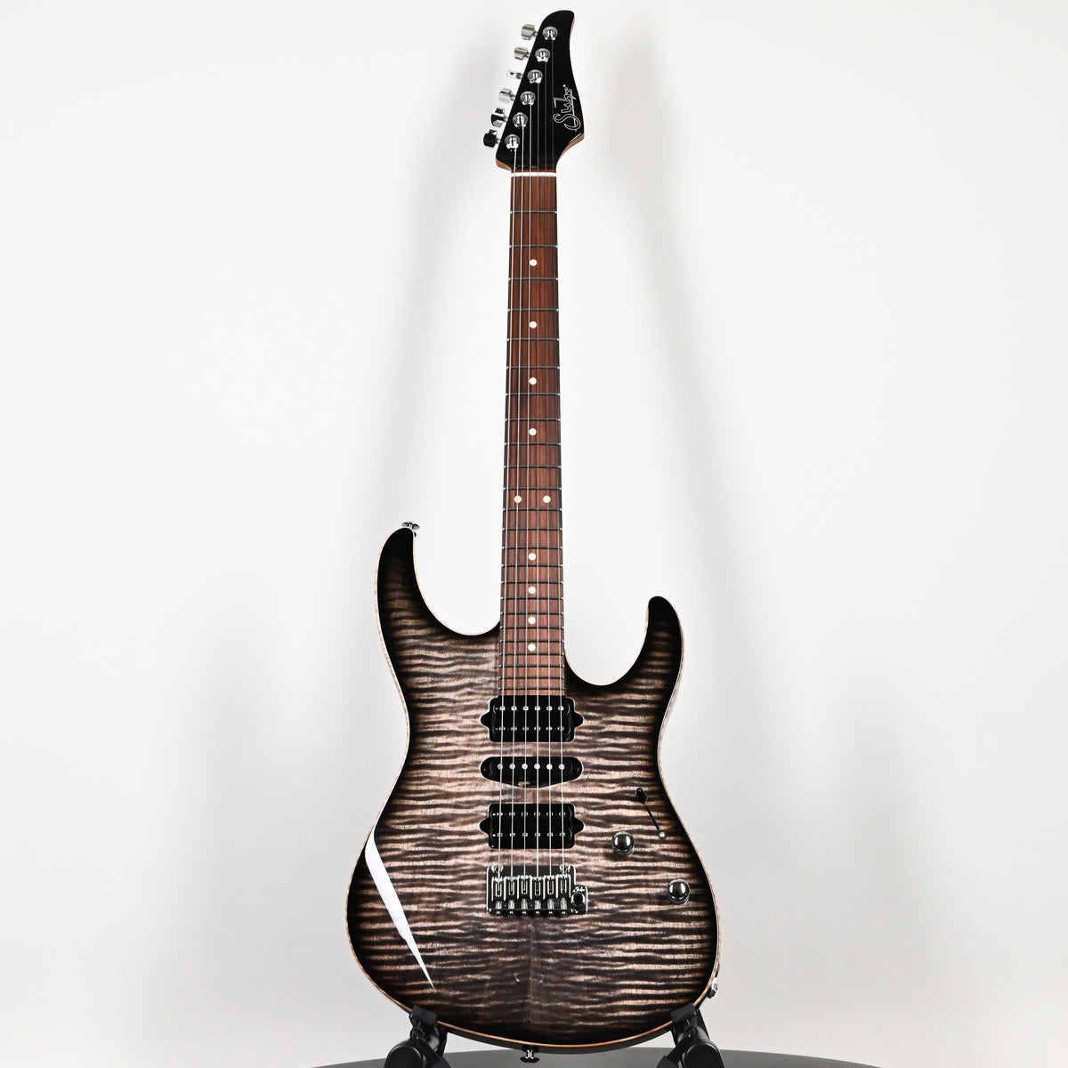 Suhr Modern Plus Electric Guitar- Faded Trans Charcoal Burst 2026 (93569)