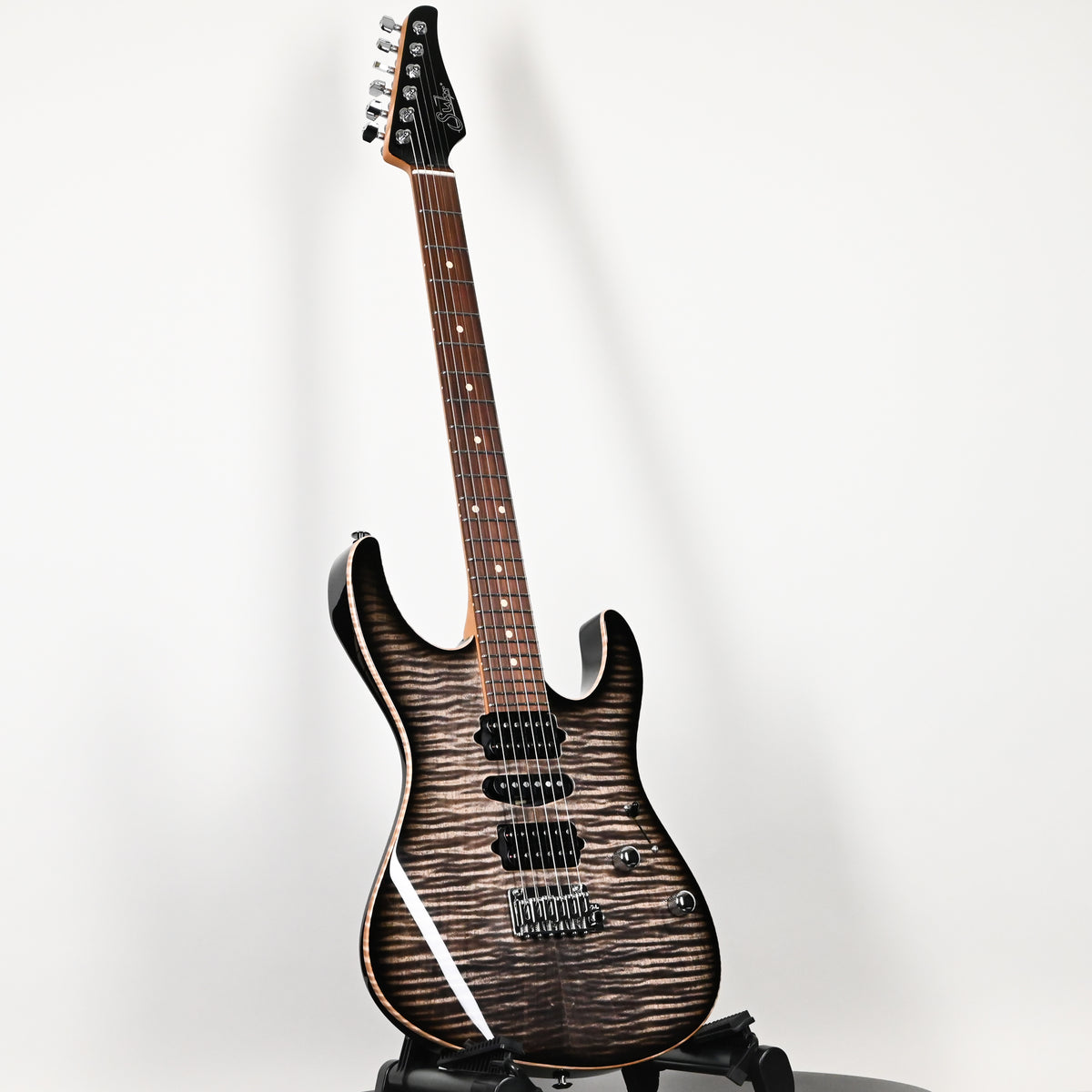 Suhr Modern Plus Electric Guitar- Faded Trans Charcoal Burst 2026 (93569)