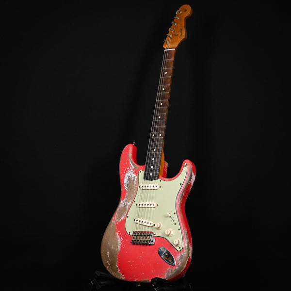 Fender Custom Shop 60/63 Stratocaster Super Heavy Relic w/ Brazilian Roeswood Masterbuilt Austin MacNutt- Fiesta Red 2024 (AM0151)