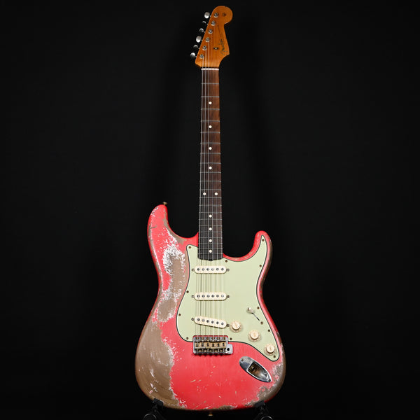 Fender Custom Shop 60/63 Stratocaster Super Heavy Relic w/ Brazilian Roeswood Masterbuilt Austin MacNutt- Fiesta Red 2024 (AM0151)