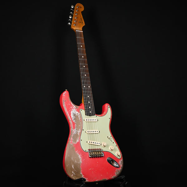 Fender Custom Shop 60/63 Stratocaster Super Heavy Relic w/ Brazilian Roeswood Masterbuilt Austin MacNutt- Fiesta Red 2024 (AM0151)