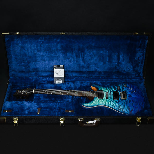 PRS Modern Eagle V Wood Library w/ 10-Top & Brazilian Rosewood Fingerboard Electric Guitar- Blue Fade w/ Blue Burst 2025 (0414983)