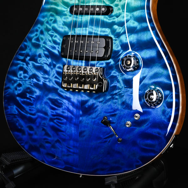 PRS Modern Eagle V Wood Library w/ 10-Top & Brazilian Rosewood Fingerboard Electric Guitar- Blue Fade w/ Blue Burst 2025 (0414983)