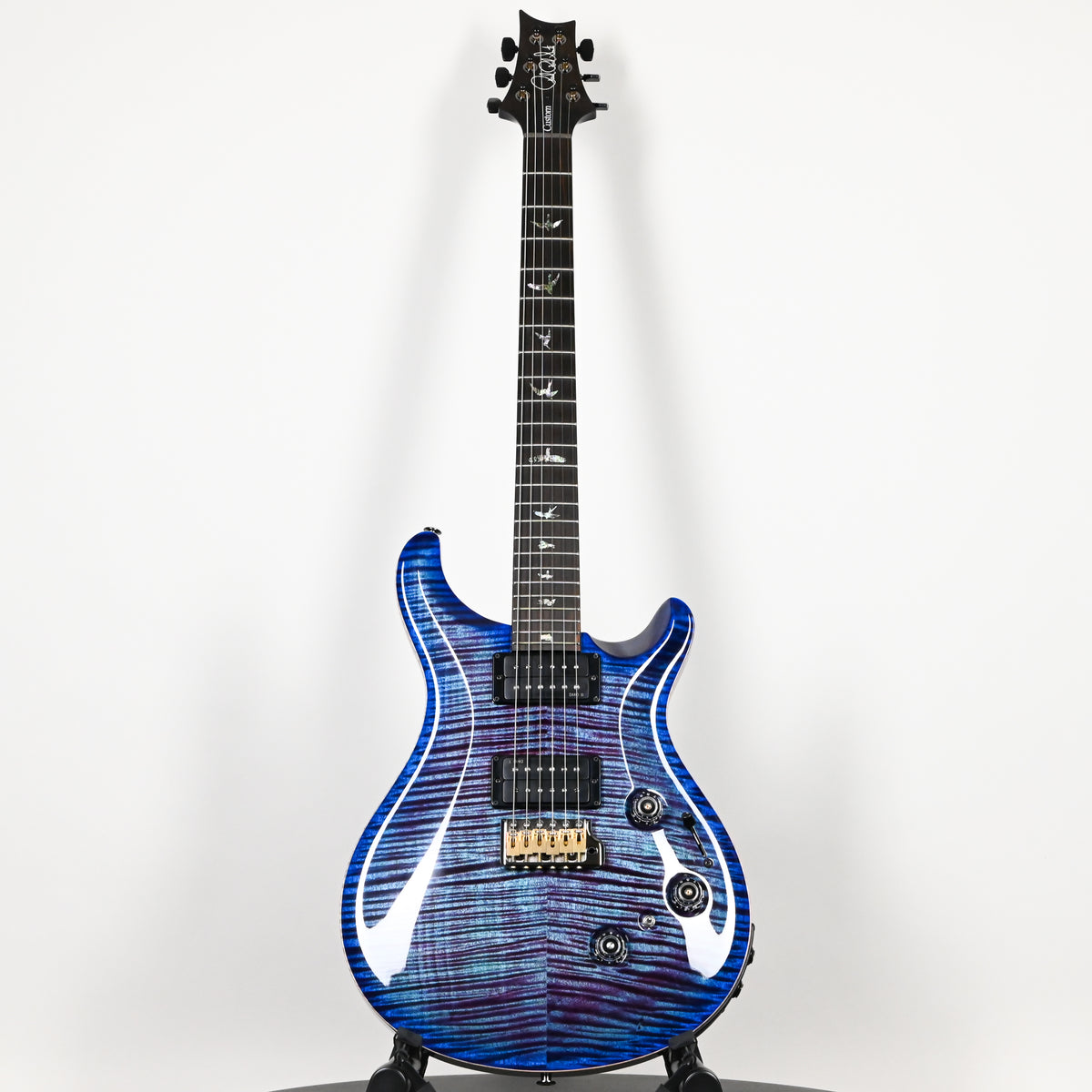 PRS Custom 24 Piezo Wood Library w/ 10-Top & Brazilian Rosewood- Violet Blue Burst 2026 (0434570)
