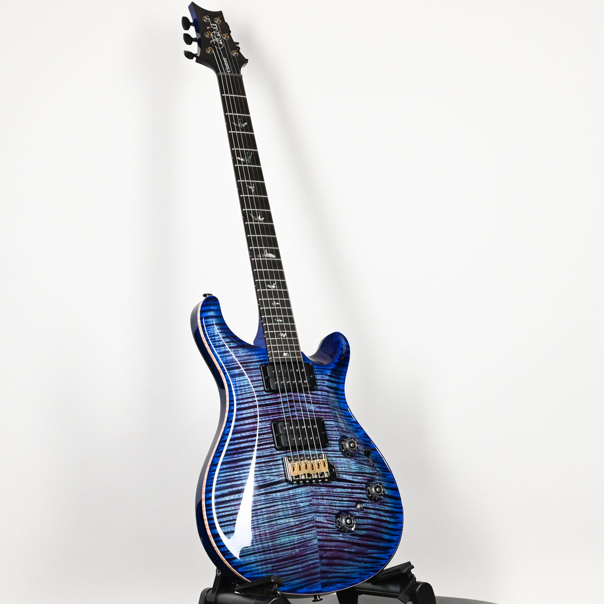 PRS Custom 24 Piezo Wood Library w/ 10-Top & Brazilian Rosewood- Violet Blue Burst 2026 (0434570)