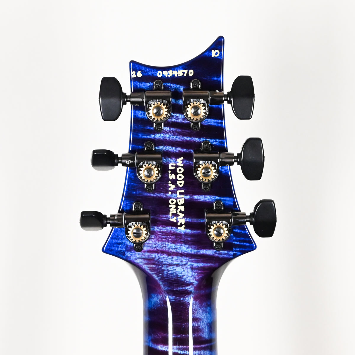 PRS Custom 24 Piezo Wood Library w/ 10-Top & Brazilian Rosewood- Violet Blue Burst 2026 (0434570)