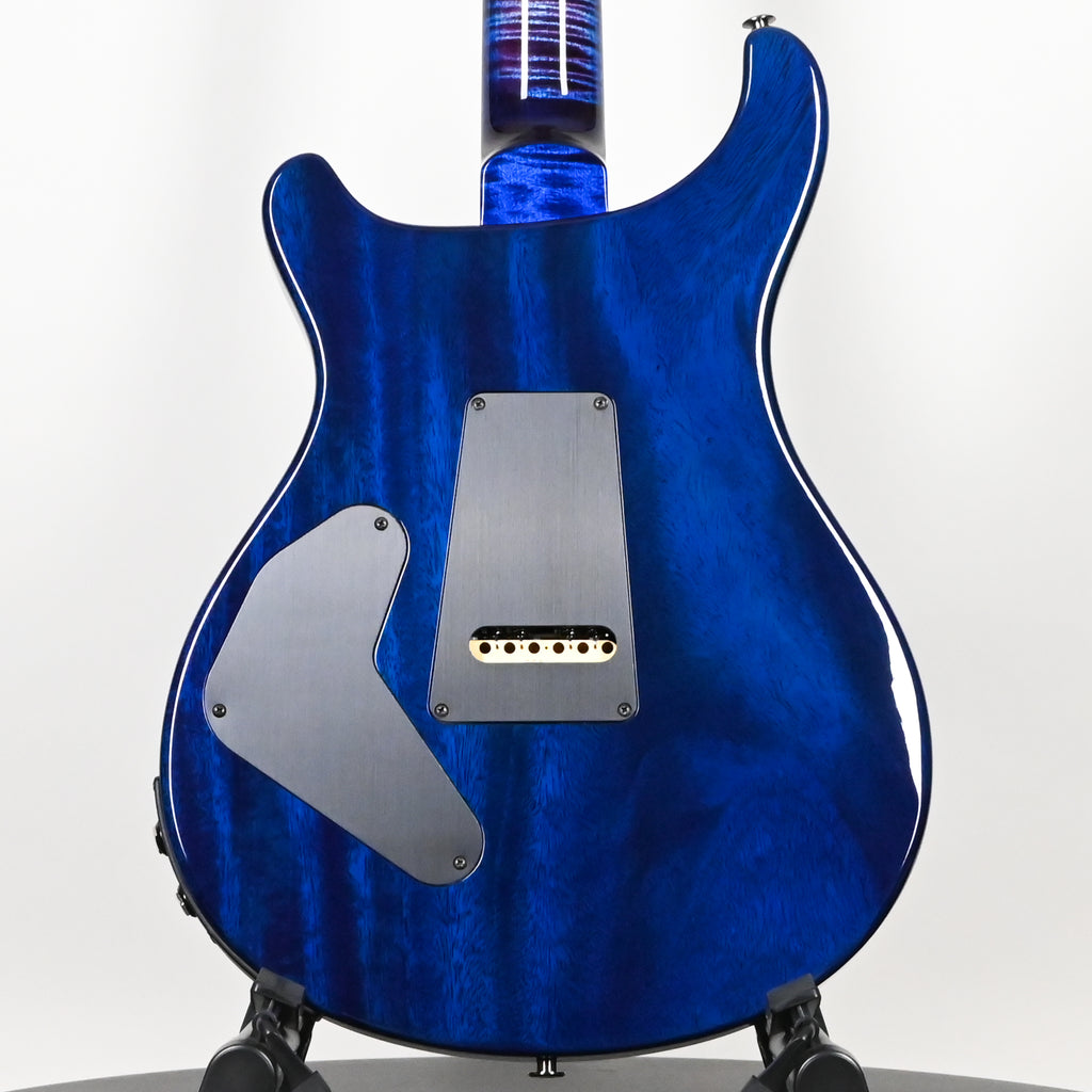 PRS Custom 24 Piezo Wood Library w/ 10-Top & Brazilian Rosewood- Violet Blue Burst 2026 (0434570)