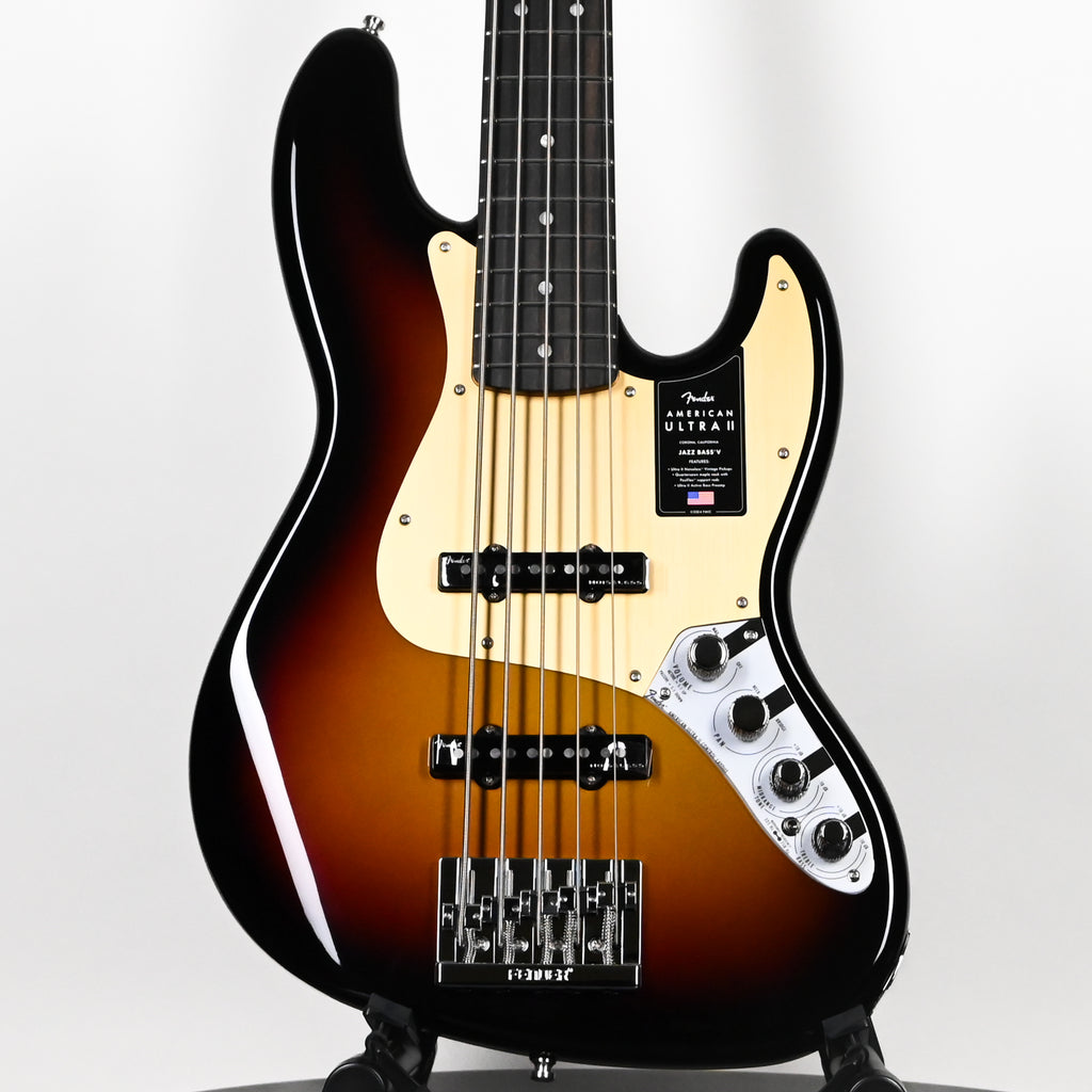 Fender American Ultra II Jazz Bass V w/ Ebony Fingerboard- Ultraburst 2026 (US26001861)