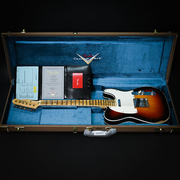 Fender Custom Shop '59 Telecaster Custom Relic- Wide Fade Chocolate 3 Tone Sunburst 2024 (CZ552116)