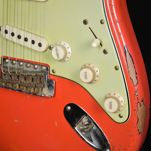 Fender Custom Shop Masterbuilt Paul Waller 62 Stratocaster Super Heavy Relic Fiesta Red /Sunburst Brazilian Rosewood 2023 (R129225)