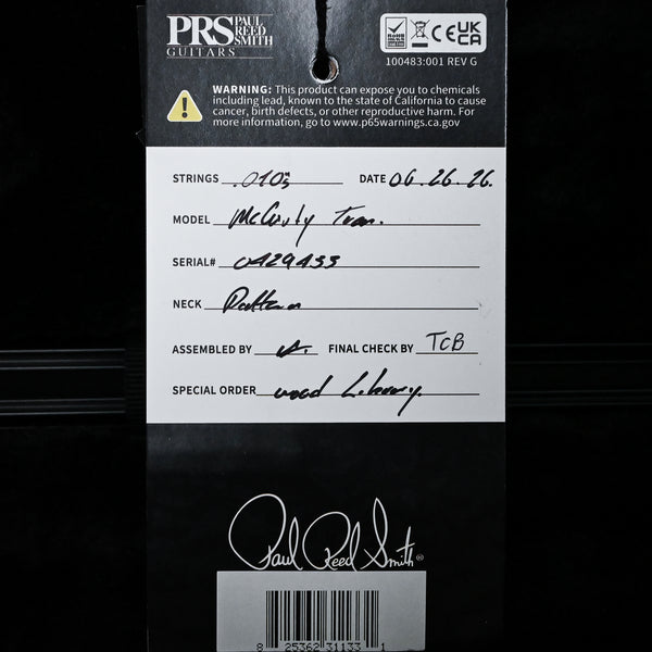 PRS Wood Library McCarty Tremolo w/ 10-Top & 