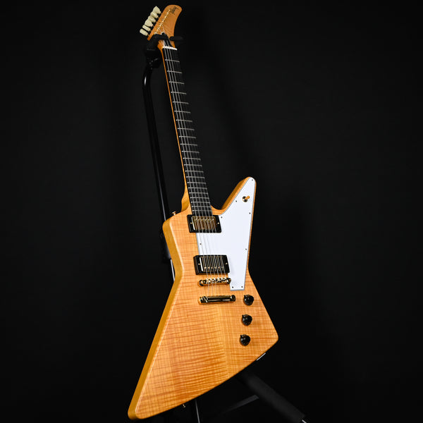 Gibson Custom '58 Explorer w/ Figured Maple & Gold Hardware VOS- Antique Natural NAMM 2026 Showpiece One of A kind (86015)