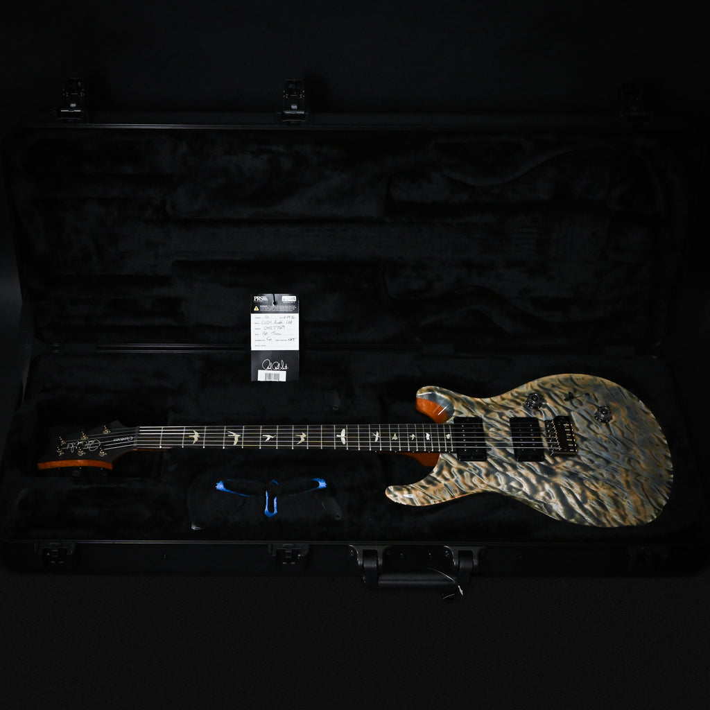 PRS Custom 24 w/ 1-Piece Artist Grade Quilt Maple Top & Awabi Birds- Faded Indigo 2026 (0427769)