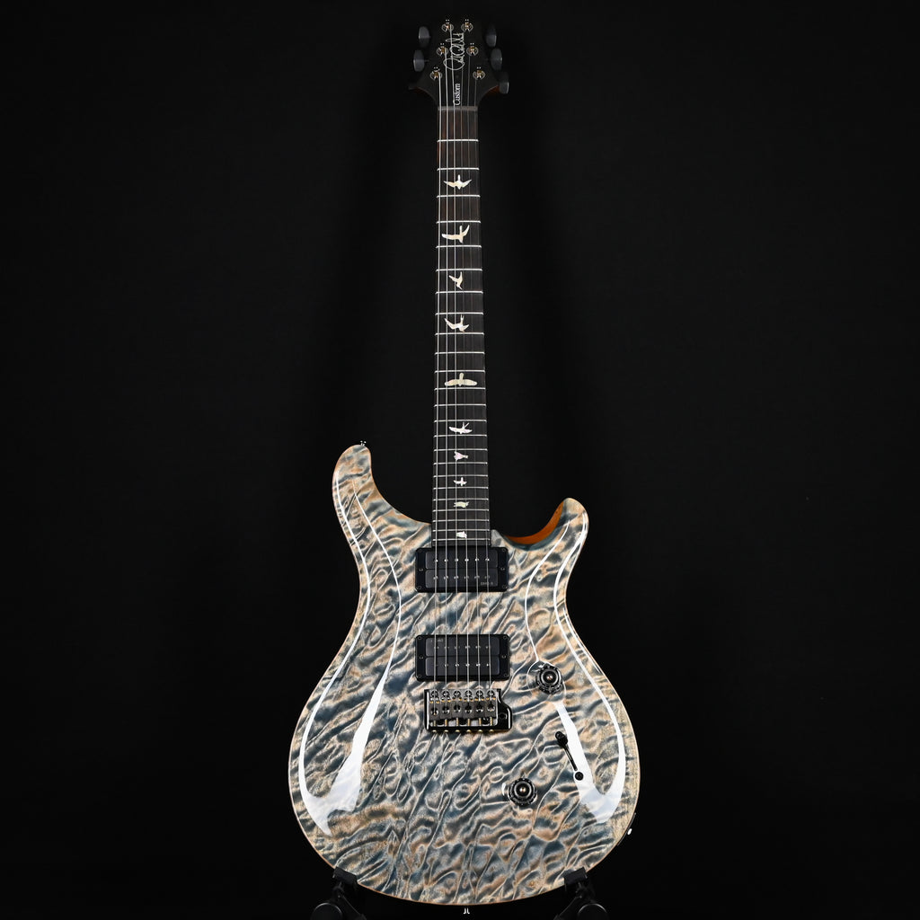 PRS Custom 24 w/ 1-Piece Artist Grade Quilt Maple Top & Awabi Birds- Faded Indigo 2026 (0427769)