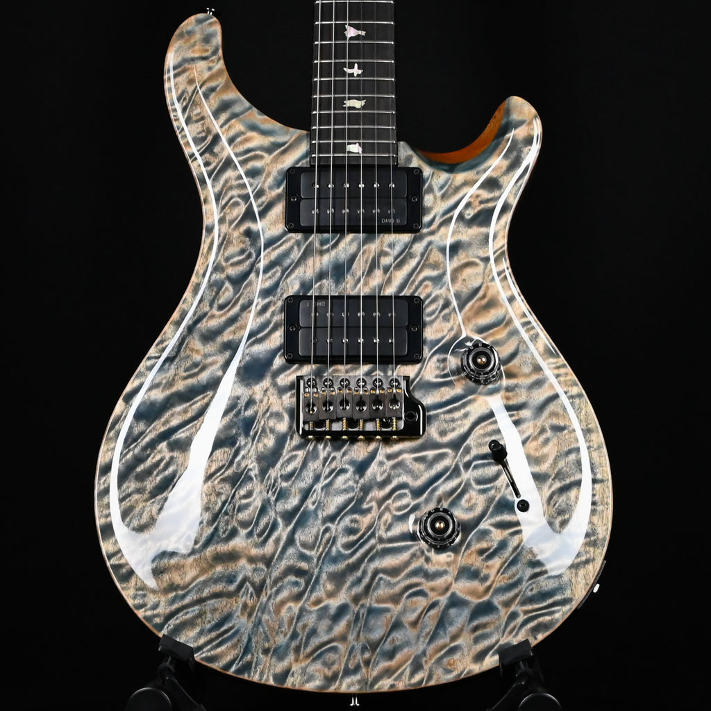 PRS Custom 24 w/ 1-Piece Artist Grade Quilt Maple Top & Awabi Birds- Faded Indigo 2026 (0427769)