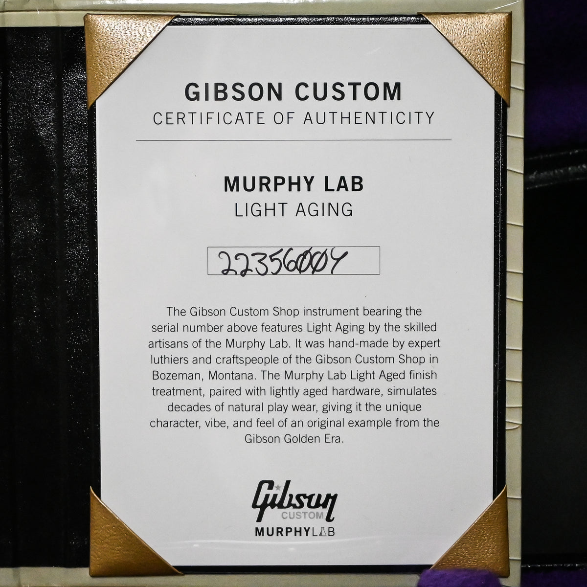 Gibson Custom 1942 Banner J-45 Reissue, Murphy Light Aged- Vintage Sunburst 2026 (22356007)