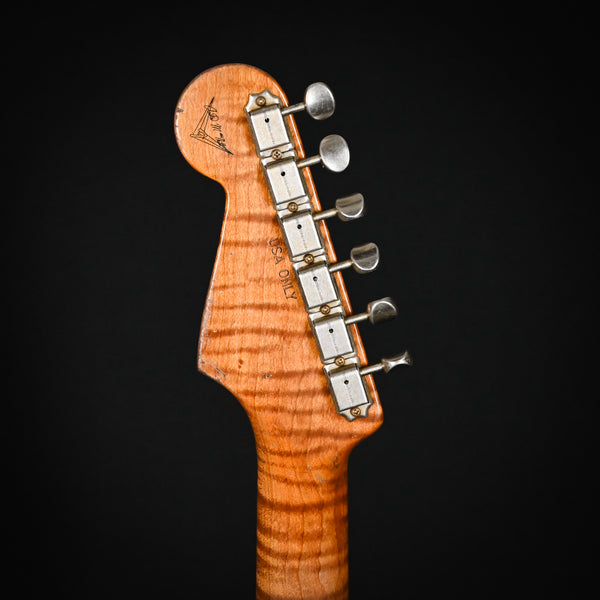 Fender Custom Shop 60/63 Stratocaster Relic w/ Brazilian Roeswood Masterbuilt Austin MacNutt- Aged Sherwood Metallic 2024 (R135454)