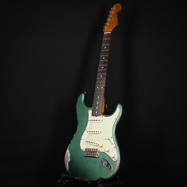 Fender Custom Shop 60/63 Stratocaster Relic w/ Brazilian Roeswood Masterbuilt Austin MacNutt- Aged Sherwood Metallic 2024 (R135454)