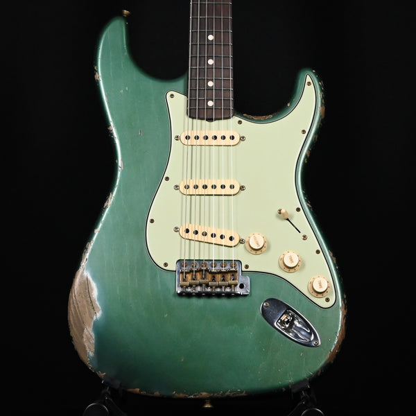 Fender Custom Shop 60/63 Stratocaster Relic w/ Brazilian Roeswood Masterbuilt Austin MacNutt- Aged Sherwood Metallic 2024 (R135454)