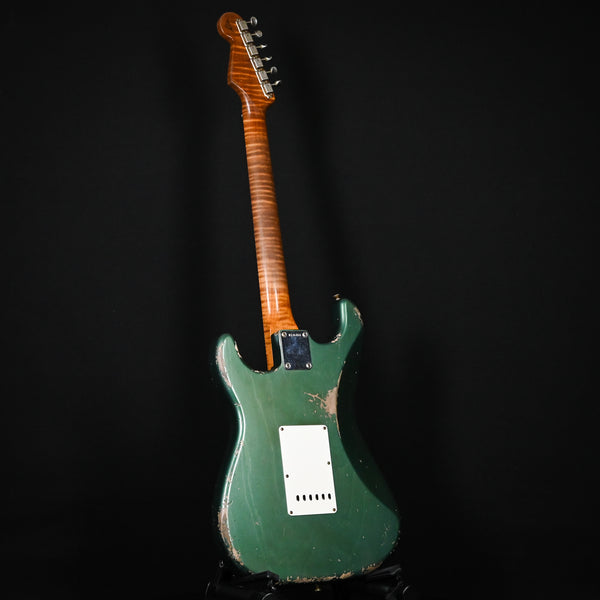 Fender Custom Shop 60/63 Stratocaster Relic w/ Brazilian Roeswood Masterbuilt Austin MacNutt- Aged Sherwood Metallic 2024 (R135454)