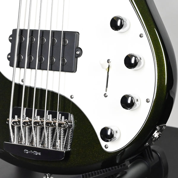 Ernie Ball Music Man StingRay 5 Special HH 5-String Bass Guitar- Fallout Green 2025 (K08488)