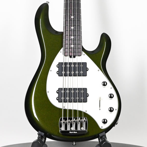 Ernie Ball Music Man StingRay 5 Special HH 5-String Bass Guitar- Fallout Green 2025 (K08488)