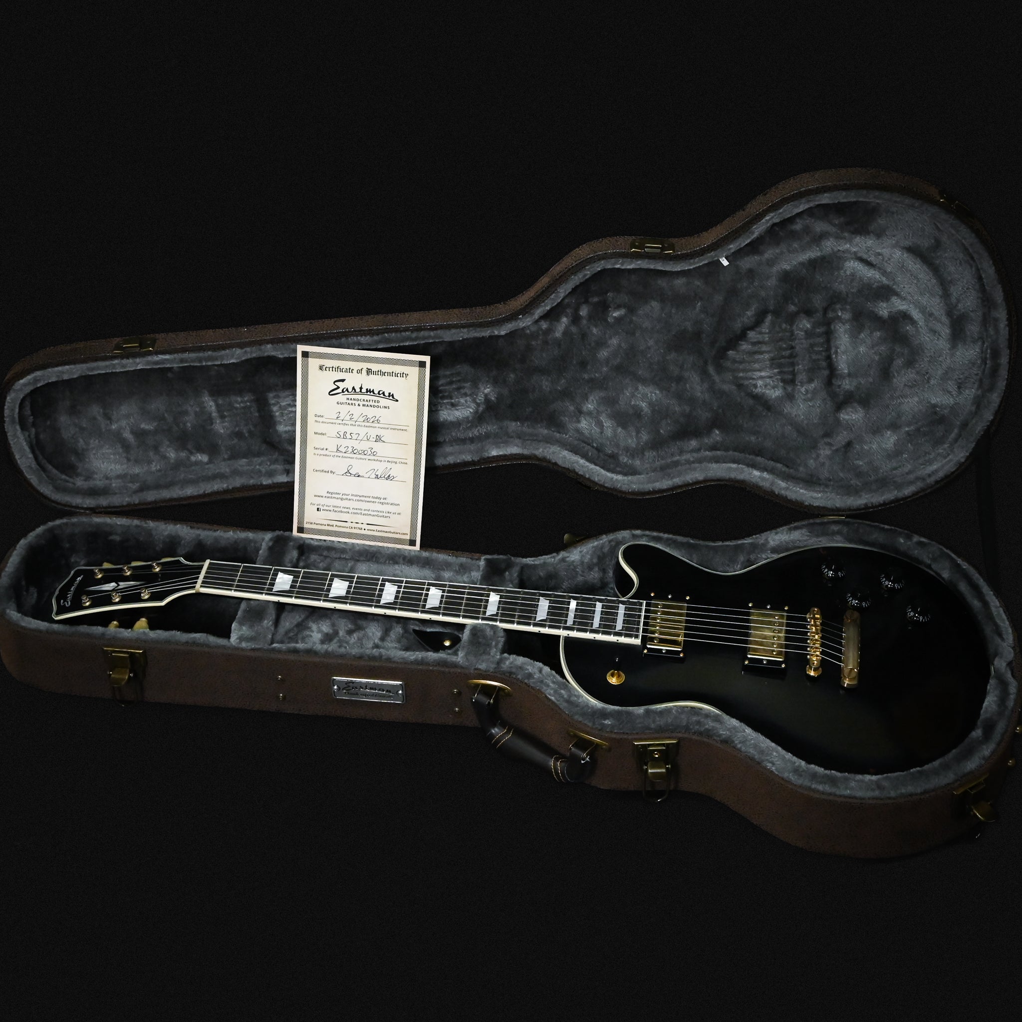 Eastman SB 57/ V Electric Guitar- Black 2026 (K2300030)