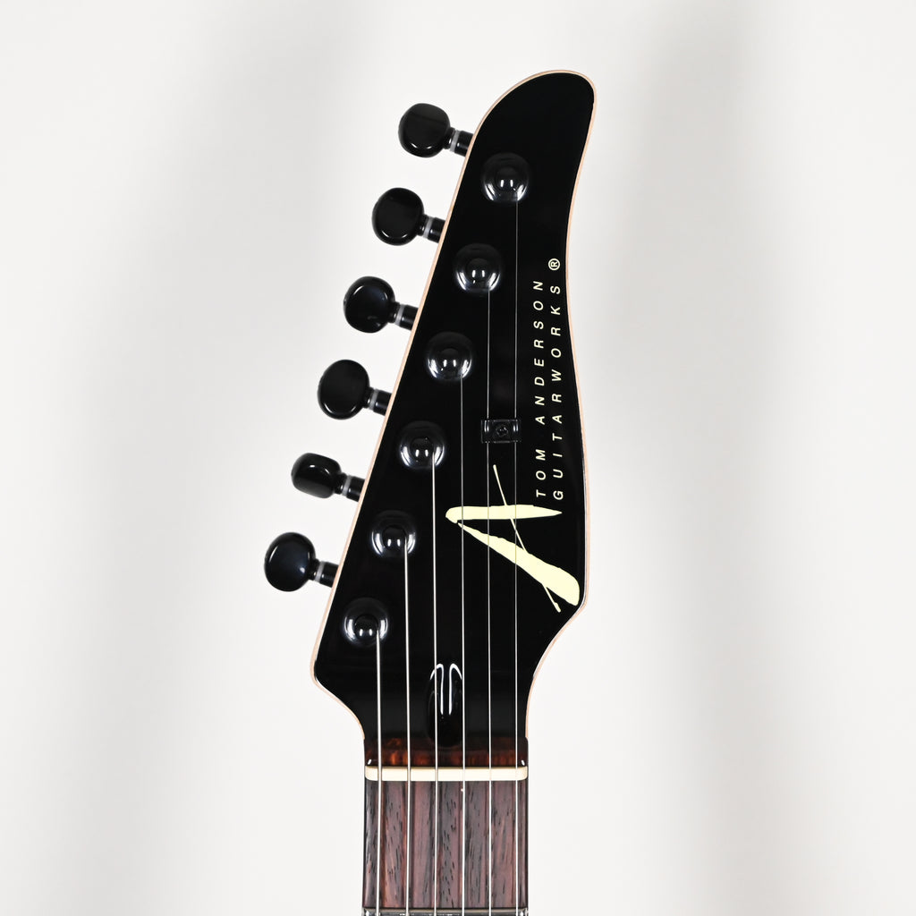 Tom Anderson Custom Drop Top Electric Guitar- Abalone to Deep Ocean Blue Burst with Binding 2026 (01-30-26P)