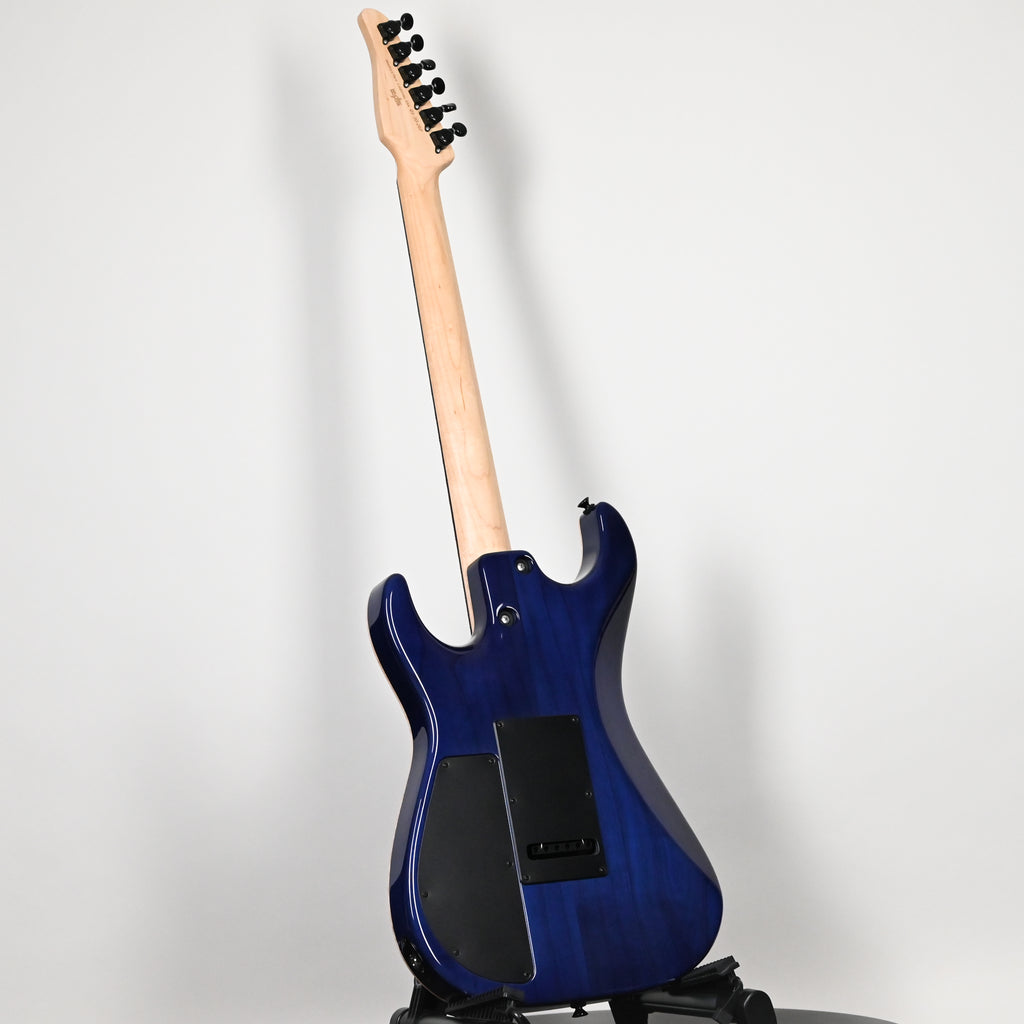 Tom Anderson Custom Drop Top Electric Guitar- Abalone to Deep Ocean Blue Burst with Binding 2026 (01-30-26P)