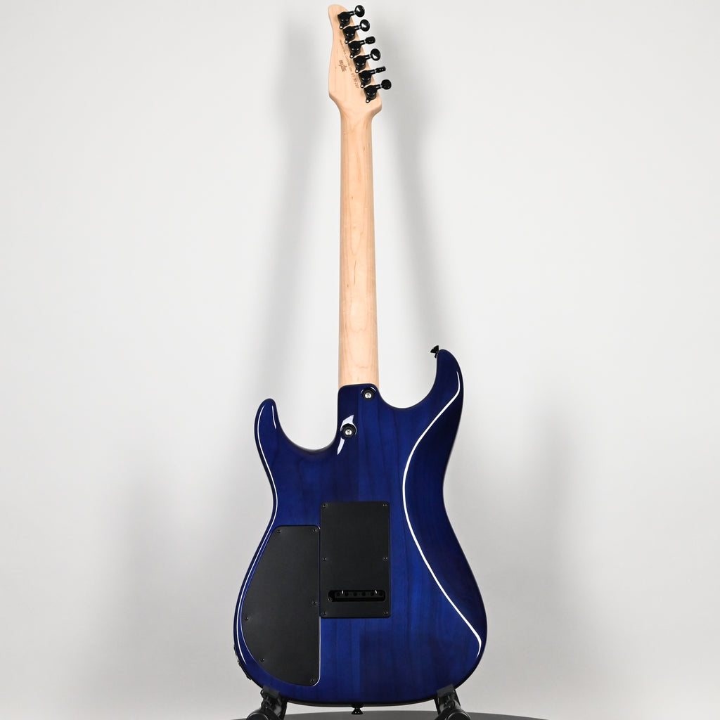 Tom Anderson Custom Drop Top Electric Guitar- Abalone to Deep Ocean Blue Burst with Binding 2026 (01-30-26P)