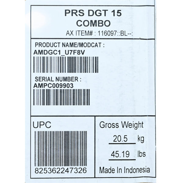 PRS DGT 15 David Grissom Signature 15-Watt 1x12