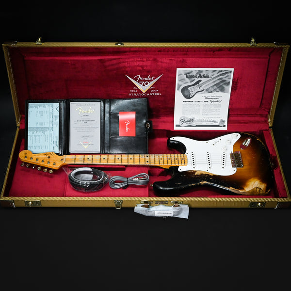 Fender Custom Shop Limited Edition 70th Anniversary '54 Stratocaster Super Heavy Relic- Wide Fade 2 Color Sunburst 2025 (XN5278)